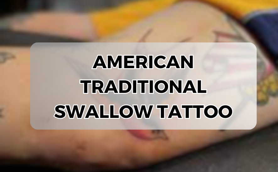 American Traditional Swallow Tattoos