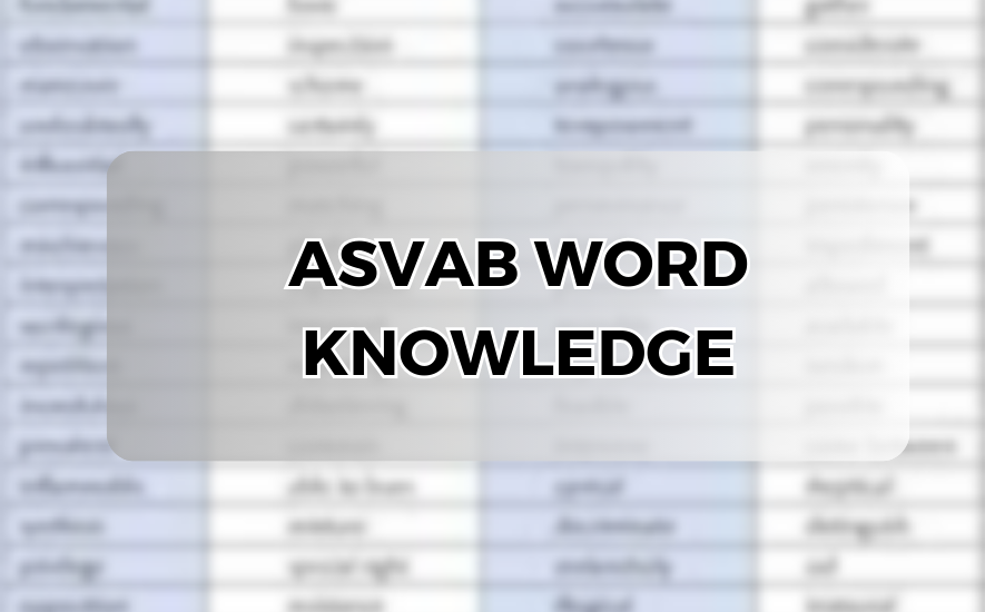 ASVAB Word Knowledge