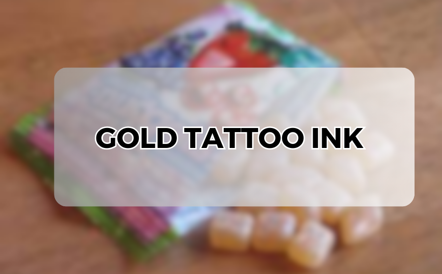 gold tattoo ink
