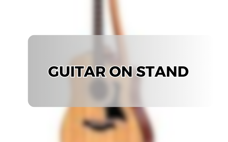 guitar on stand