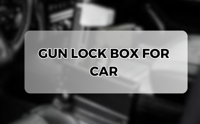 gun lock box for car